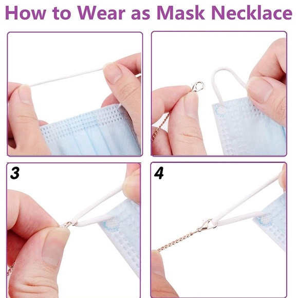 Mask/Eyeglass chain Multicolor - Picture 5 of 6